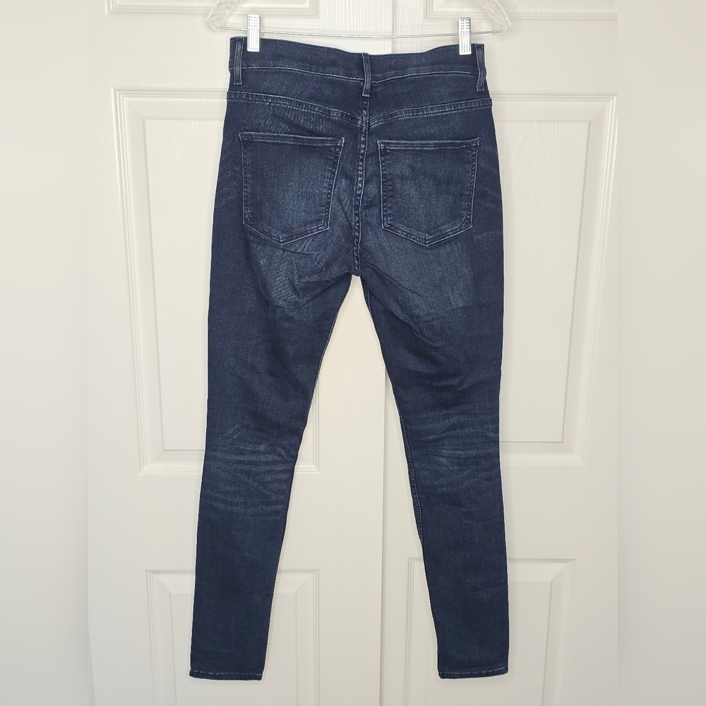 Express Jeans Women’s EXP Supersoft Dark Wash High Rise Legging Jeans Size 8 - Picture 3 of 3
